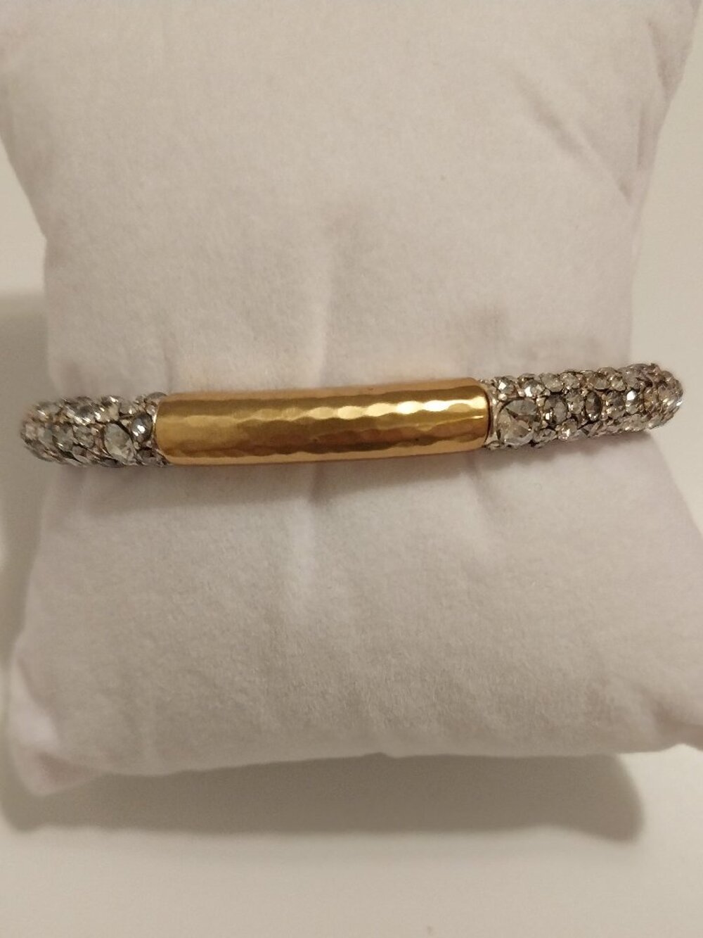 💗Brighton "Anatolina"  Hinged Bracelet Gold/Silver, Crystals NWOT💗